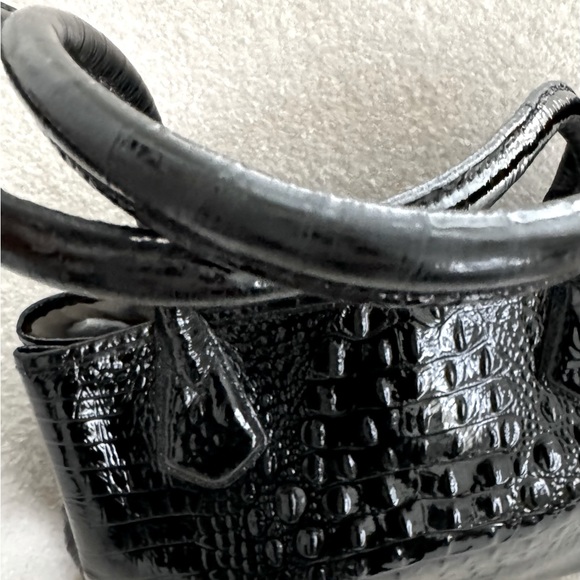 Brahmin Medium “Julian” Croc-Embossed Leather Bag - Picture 8 of 16